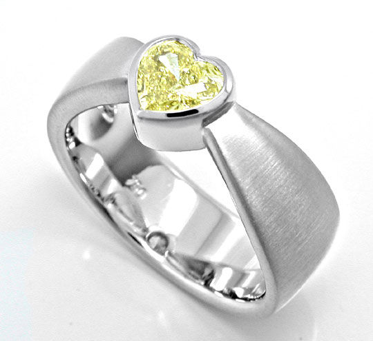 Foto 3 - Neu! Herz Zitronen Diamant-Ring HRD! 0,78ct! VS, S8983
